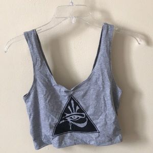 Cropped Graphic Tank